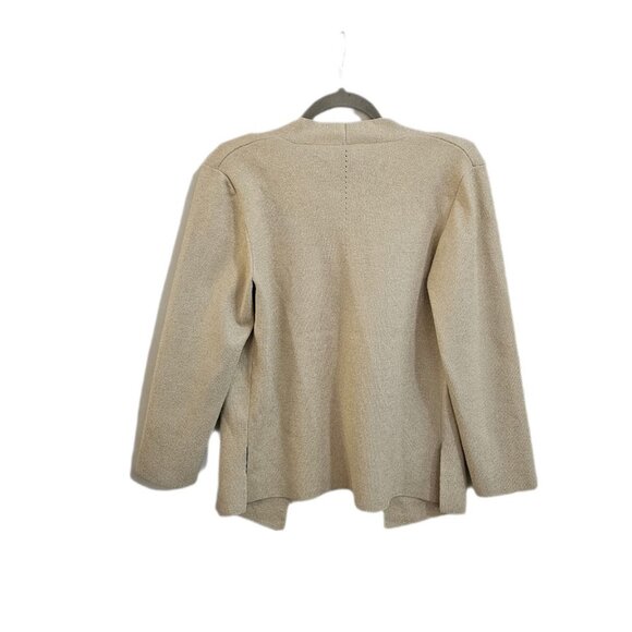 NWT M.M. Lafluer The Woolf Jardigan Knit 3.0 Ivory Champagne Metallic XL - Picture 8 of 15